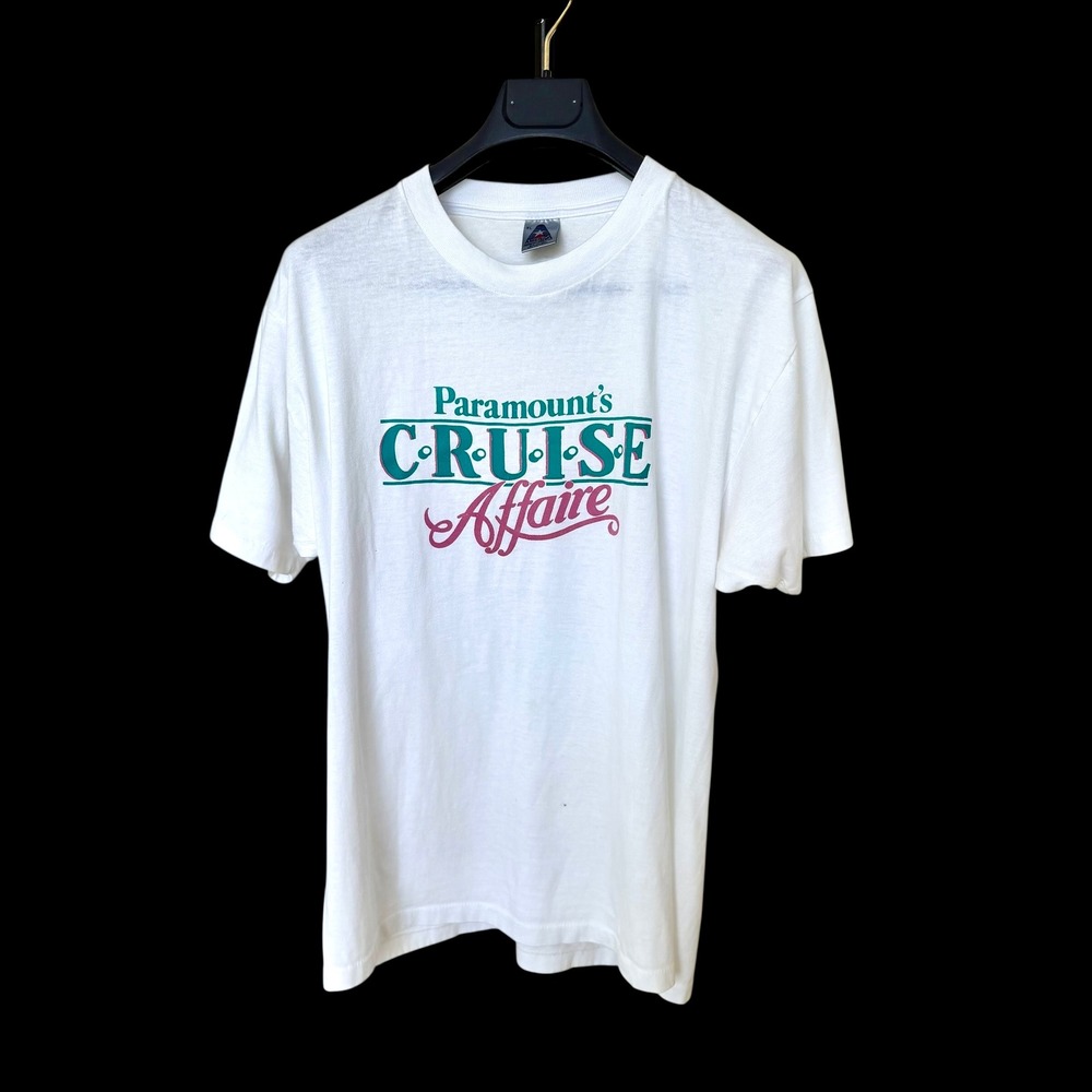 Vintage Paramount's Cruise Affair T-Shirt White XL‎ Single Stitch 90s